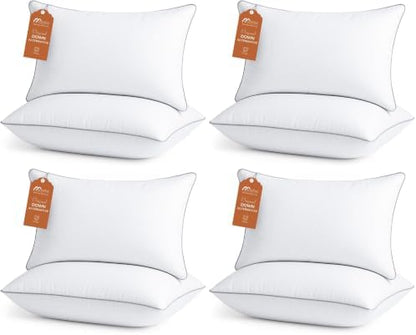 Sasttie Firm Pillows Queen Size Set of 2, Bed Pillows for Side, Back, and Stomach Sleepers - Oeko-Tex Certified Down Alternative Plump Filling - Hotel Quality and Machine Washable, 2 Pack