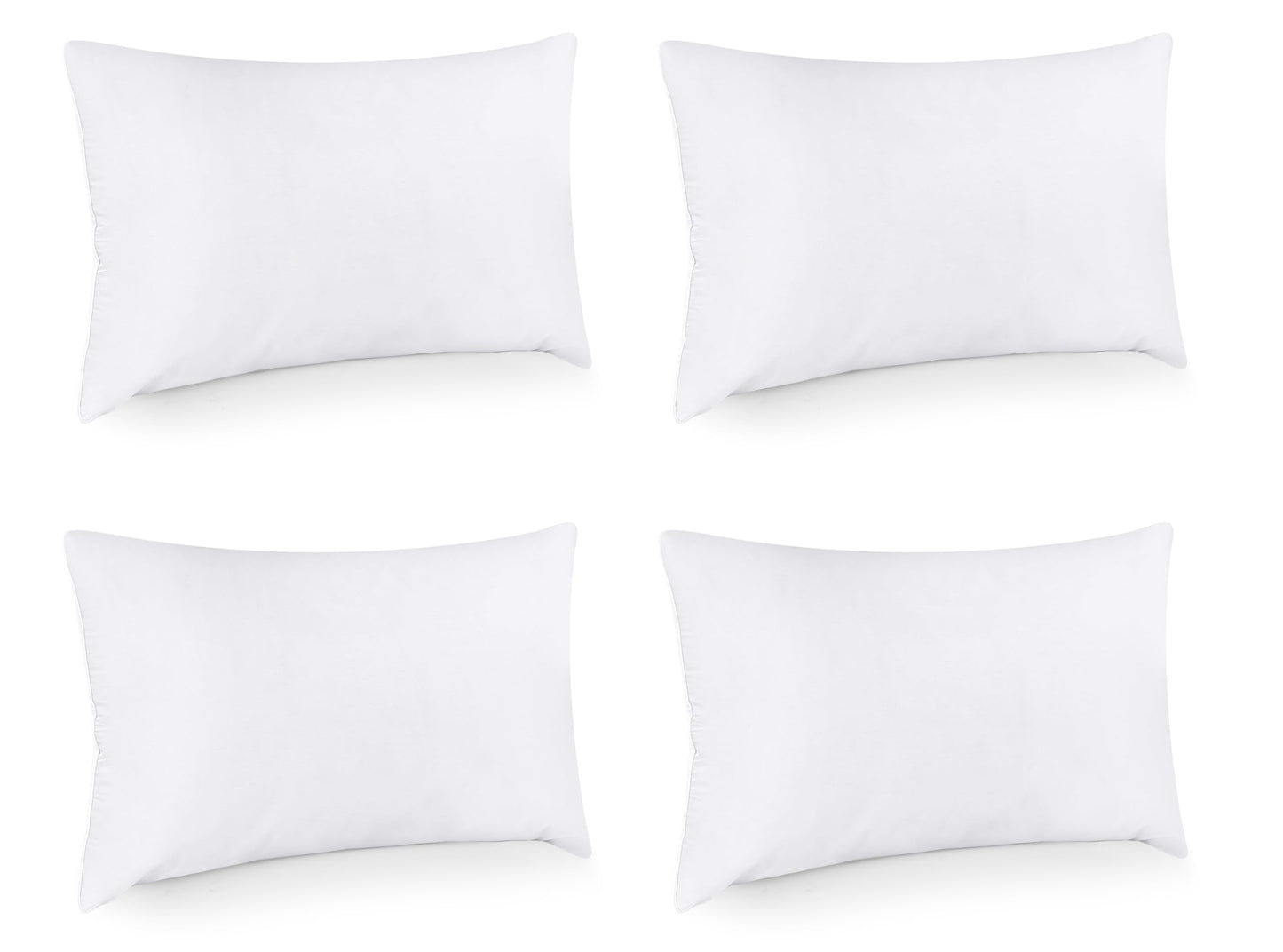 Utopia Bedding Throw Pillows, Decorative 18x18 Pillow Inserts, Set of 4 | Down alternative pillow insert with plush fluffy fill for beds sofas couches and chairs. Suitable for indoor outdoor use.