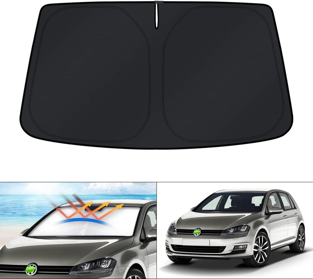 KUST Windshield Sun Shade for Toyota Tacoma Accessories 2016-2025 2026 2Dr 4Dr Pickup Truck, Custom Fit Car Front Window Sunshade Sun Visor Protector Foldable Blocks UV Rays Keep Car Cooler
