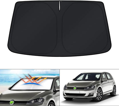 KUST Windshield Sun Shade for Toyota Tacoma Accessories 2016-2025 2026 2Dr 4Dr Pickup Truck, Custom Fit Car Front Window Sunshade Sun Visor Protector Foldable Blocks UV Rays Keep Car Cooler