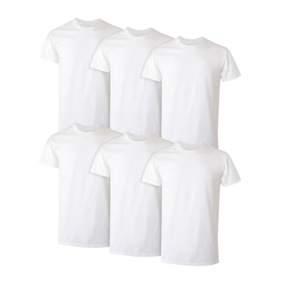 Hanes Men's Undershirt Packs, Stay-Tucked Soft Cotton Undershirts, Best Undershirts for Men, White/Black/Asstd Multipacks