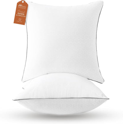 Sasttie Firm Pillows Queen Size Set of 2, Bed Pillows for Side, Back, and Stomach Sleepers - Oeko-Tex Certified Down Alternative Plump Filling - Hotel Quality and Machine Washable, 2 Pack