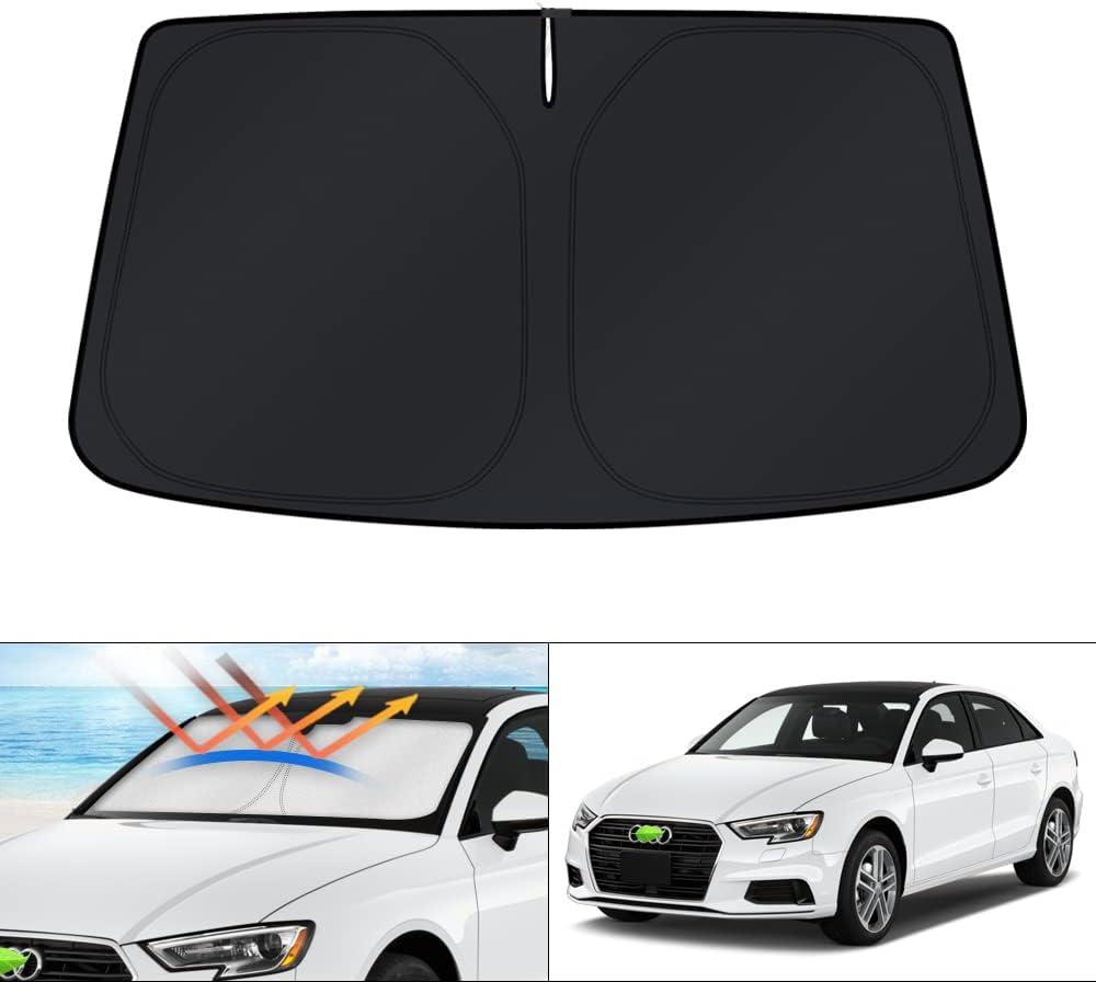 KUST Windshield Sun Shade for Toyota Tacoma Accessories 2016-2025 2026 2Dr 4Dr Pickup Truck, Custom Fit Car Front Window Sunshade Sun Visor Protector Foldable Blocks UV Rays Keep Car Cooler
