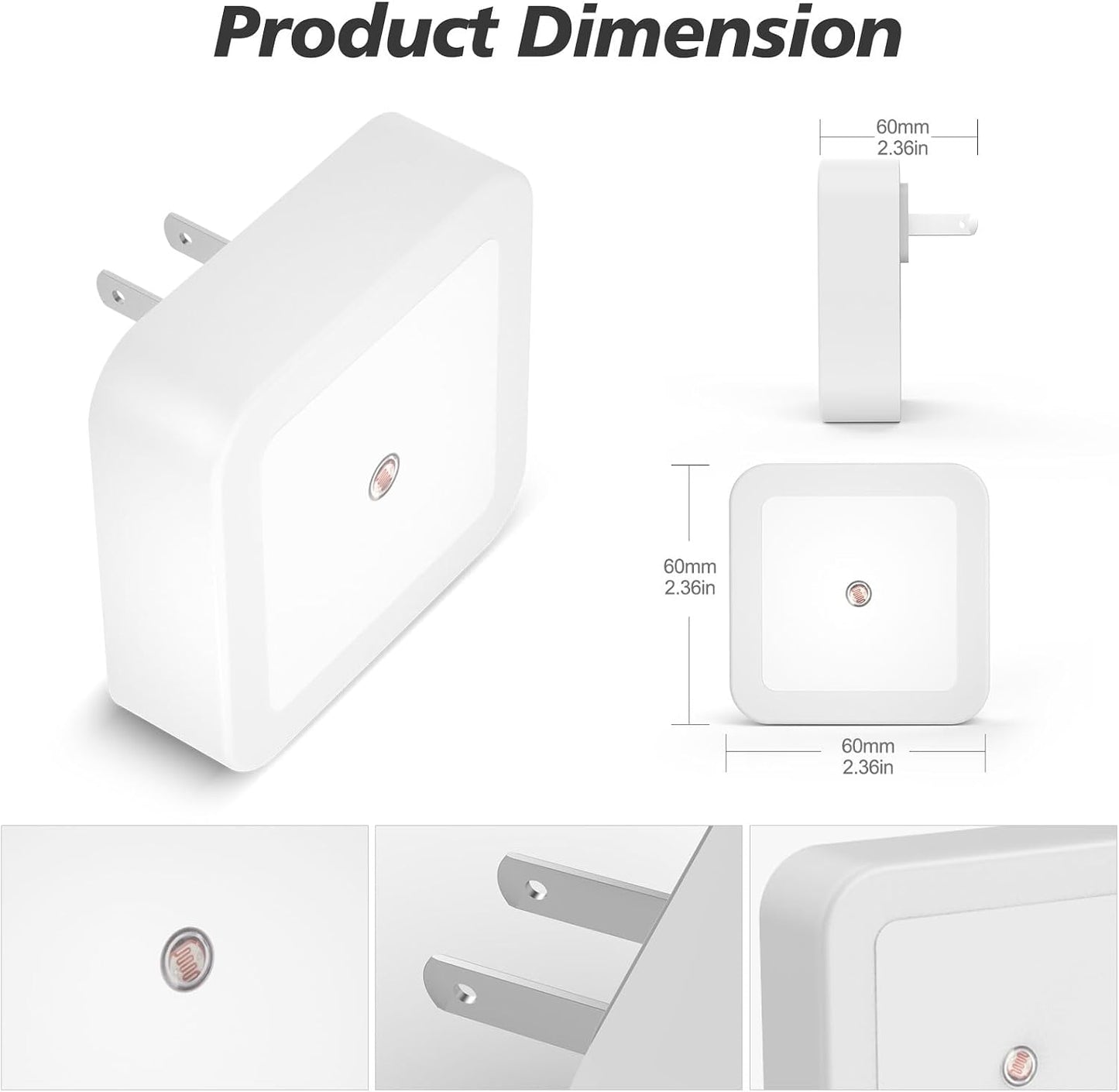 Sujeet Night Light, Night Lights Plug into Wall 8-Pack, Nightlight Plug in Night Light, Dusk to Dawn Night Lamp Led (Warm White)
