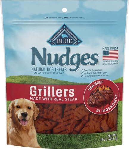 Blue Buffalo Nudges Homestyle Chicken Dog Treats, 16 oz | Real Chicken First, with Peas & Carrots, Made in the USA, No Corn, Wheat, or Soy