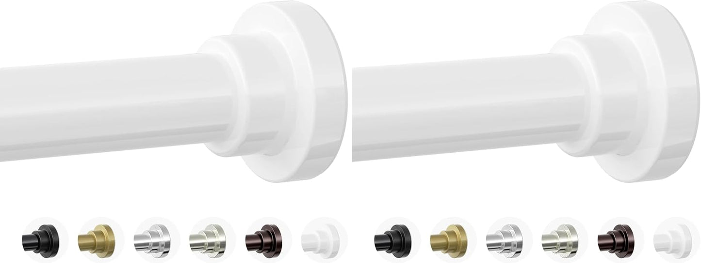 Mcrbeay Shower Curtain Rod, 1" Diameter Heavy Duty Tension Shower Rod | Adjustable 28-74 inch Non Slip No Drill Spring Tension Rod For Bathroom, Shower Stall, No Rust, Bronze