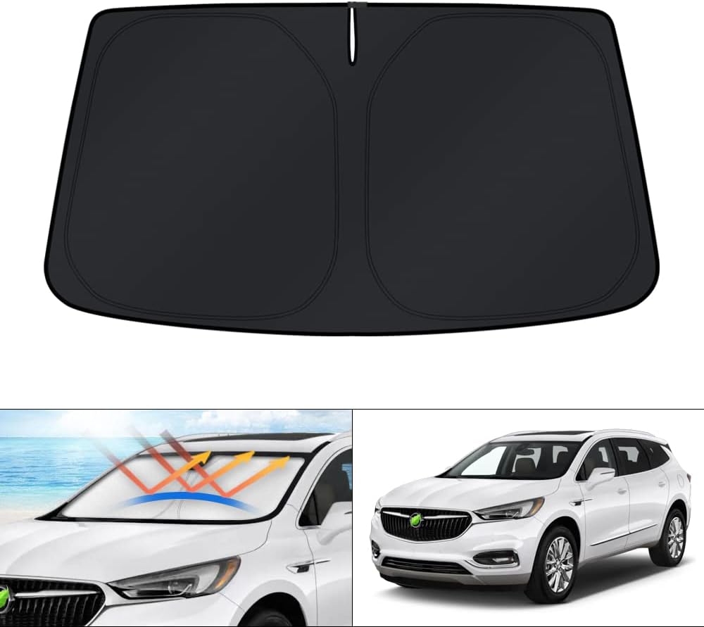 KUST Windshield Sun Shade for Toyota Tacoma Accessories 2016-2025 2026 2Dr 4Dr Pickup Truck, Custom Fit Car Front Window Sunshade Sun Visor Protector Foldable Blocks UV Rays Keep Car Cooler