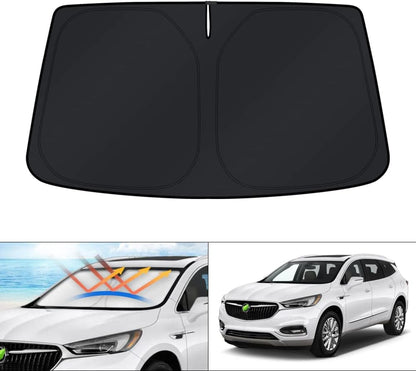KUST Windshield Sun Shade for Toyota Tacoma Accessories 2016-2025 2026 2Dr 4Dr Pickup Truck, Custom Fit Car Front Window Sunshade Sun Visor Protector Foldable Blocks UV Rays Keep Car Cooler