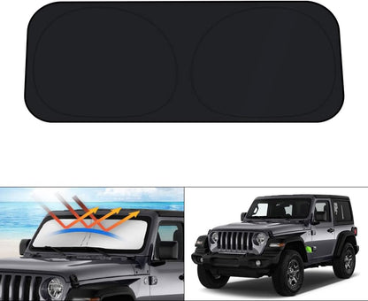 KUST Windshield Sun Shade for Toyota Tacoma Accessories 2016-2025 2026 2Dr 4Dr Pickup Truck, Custom Fit Car Front Window Sunshade Sun Visor Protector Foldable Blocks UV Rays Keep Car Cooler