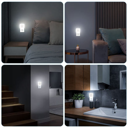 Sujeet Night Light, Night Lights Plug into Wall 8-Pack, Nightlight Plug in Night Light, Dusk to Dawn Night Lamp Led (Warm White)