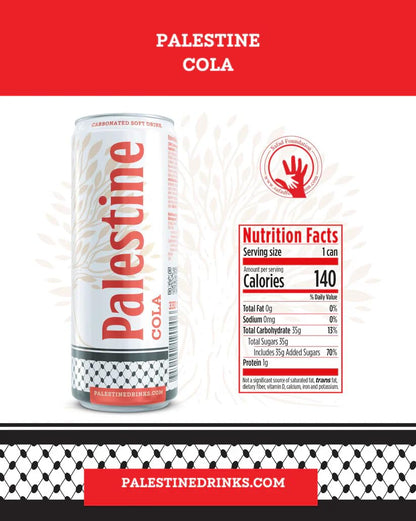 Palestine Cola 330ml Carbonated Soft Drink Refreshing Soda, Pack of 24