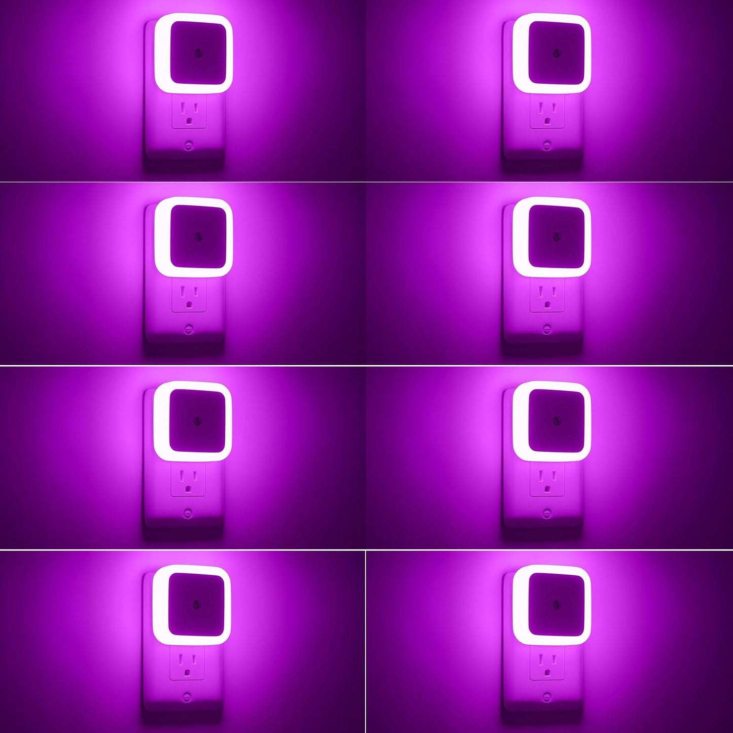 Sujeet Night Light, Night Lights Plug into Wall 8-Pack, Nightlight Plug in Night Light, Dusk to Dawn Night Lamp Led (Warm White)