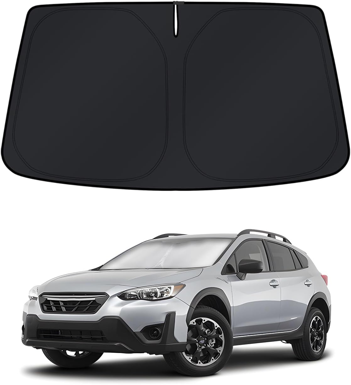 KUST Windshield Sun Shade for Toyota Tacoma Accessories 2016-2025 2026 2Dr 4Dr Pickup Truck, Custom Fit Car Front Window Sunshade Sun Visor Protector Foldable Blocks UV Rays Keep Car Cooler
