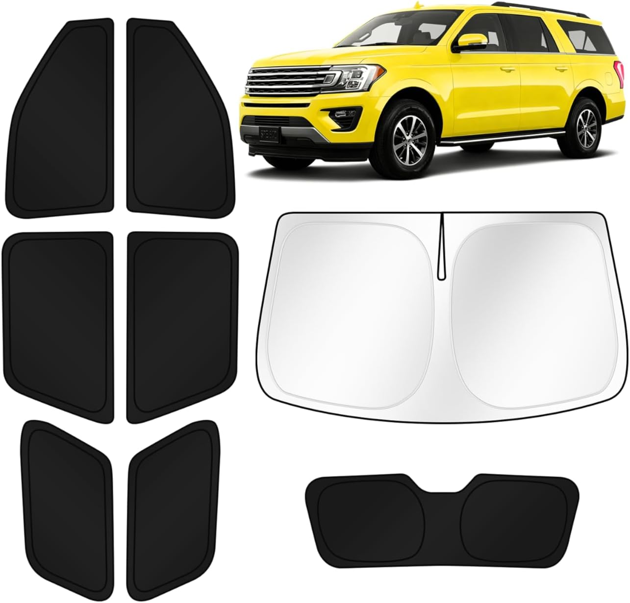 KUST Windshield Sun Shade for Toyota Tacoma Accessories 2016-2025 2026 2Dr 4Dr Pickup Truck, Custom Fit Car Front Window Sunshade Sun Visor Protector Foldable Blocks UV Rays Keep Car Cooler