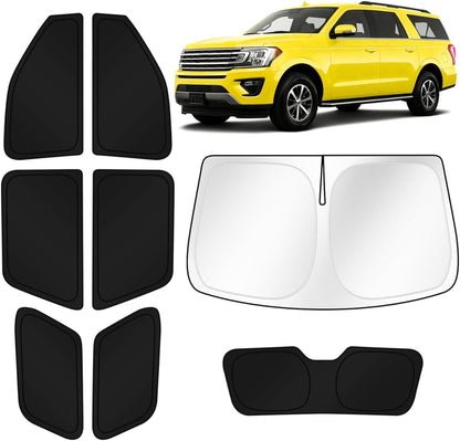 KUST Windshield Sun Shade for Toyota Tacoma Accessories 2016-2025 2026 2Dr 4Dr Pickup Truck, Custom Fit Car Front Window Sunshade Sun Visor Protector Foldable Blocks UV Rays Keep Car Cooler