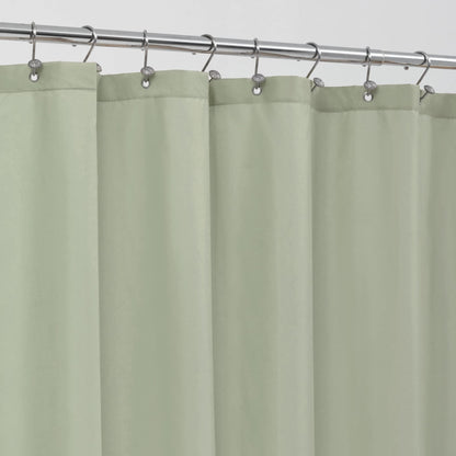 ALYVIA SPRING Waterproof Fabric Shower Curtain or Liner White, 72x72 | 3 Magnets, Soft Cloth & Hotel Quality, Machine Washable, Light-Weight, Standard Size