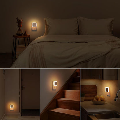 Sujeet Night Light, Night Lights Plug into Wall 8-Pack, Nightlight Plug in Night Light, Dusk to Dawn Night Lamp Led (Warm White)