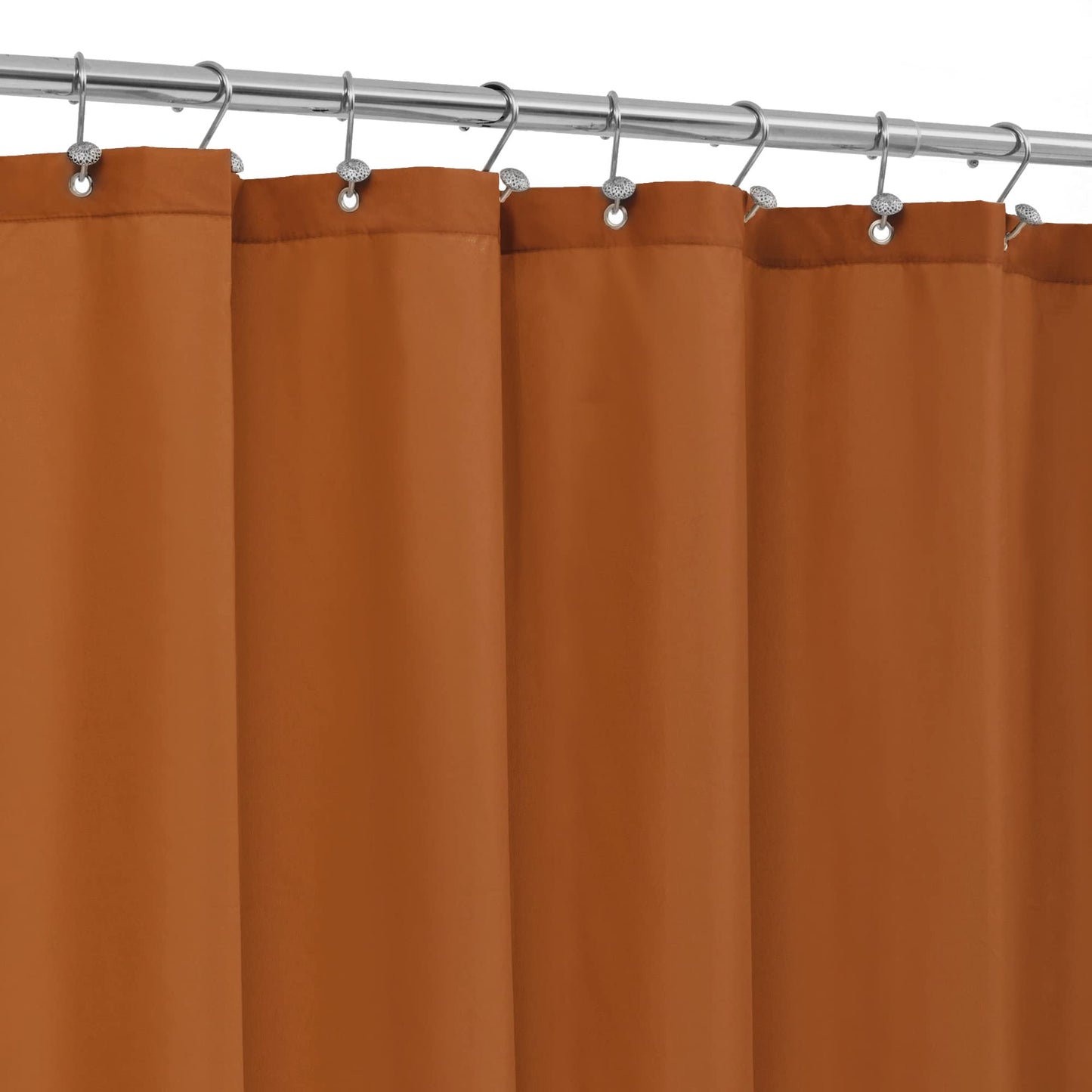 ALYVIA SPRING Waterproof Fabric Shower Curtain or Liner White, 72x72 | 3 Magnets, Soft Cloth & Hotel Quality, Machine Washable, Light-Weight, Standard Size