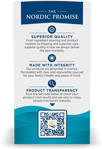Nordic Naturals Omega-3, 690mg Fish Oil, EPA & DHA, Lemon - 90 Count | Omega-3 fish oil supports immune, brain & heart health. Optimal Wellness. Non-GMO, burpless. 45 servings.