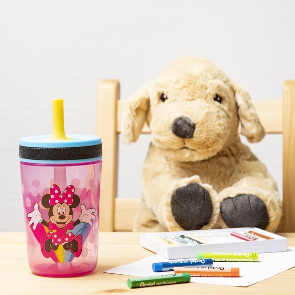 Zak Designs Sesame Street Kelso Toddler Tumblers For Travel or At Home, 15oz 2-Pack Durable Plastic Sippy Cups With Leak-Proof Design is Perfect For Kids (Elmo and Cookie Monster)