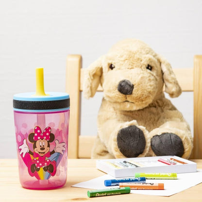Zak Designs Sesame Street Kelso Toddler Tumblers For Travel or At Home, 15oz 2-Pack Durable Plastic Sippy Cups With Leak-Proof Design is Perfect For Kids (Elmo and Cookie Monster)