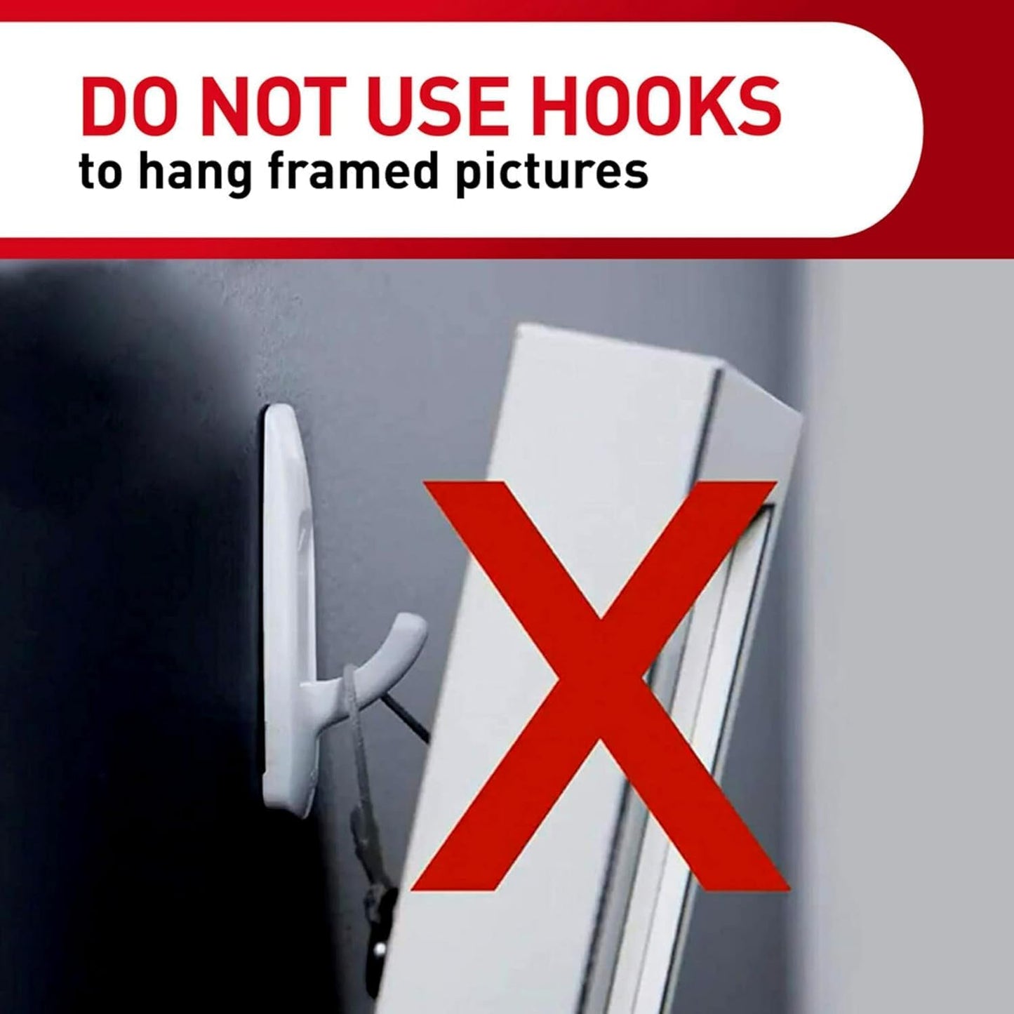 Command Large Utility Hooks, 7-Hooks, 12-Strips, Organize Damage-Free | Damage-Free Hanging Wall Hooks with Adhesive Strips, No Tools Adhesive Hooks for Hanging Decor, Holds up to 5 lb