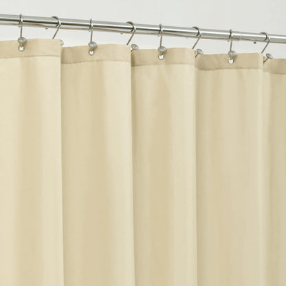 ALYVIA SPRING Waterproof Fabric Shower Curtain or Liner White, 72x72 | 3 Magnets, Soft Cloth & Hotel Quality, Machine Washable, Light-Weight, Standard Size
