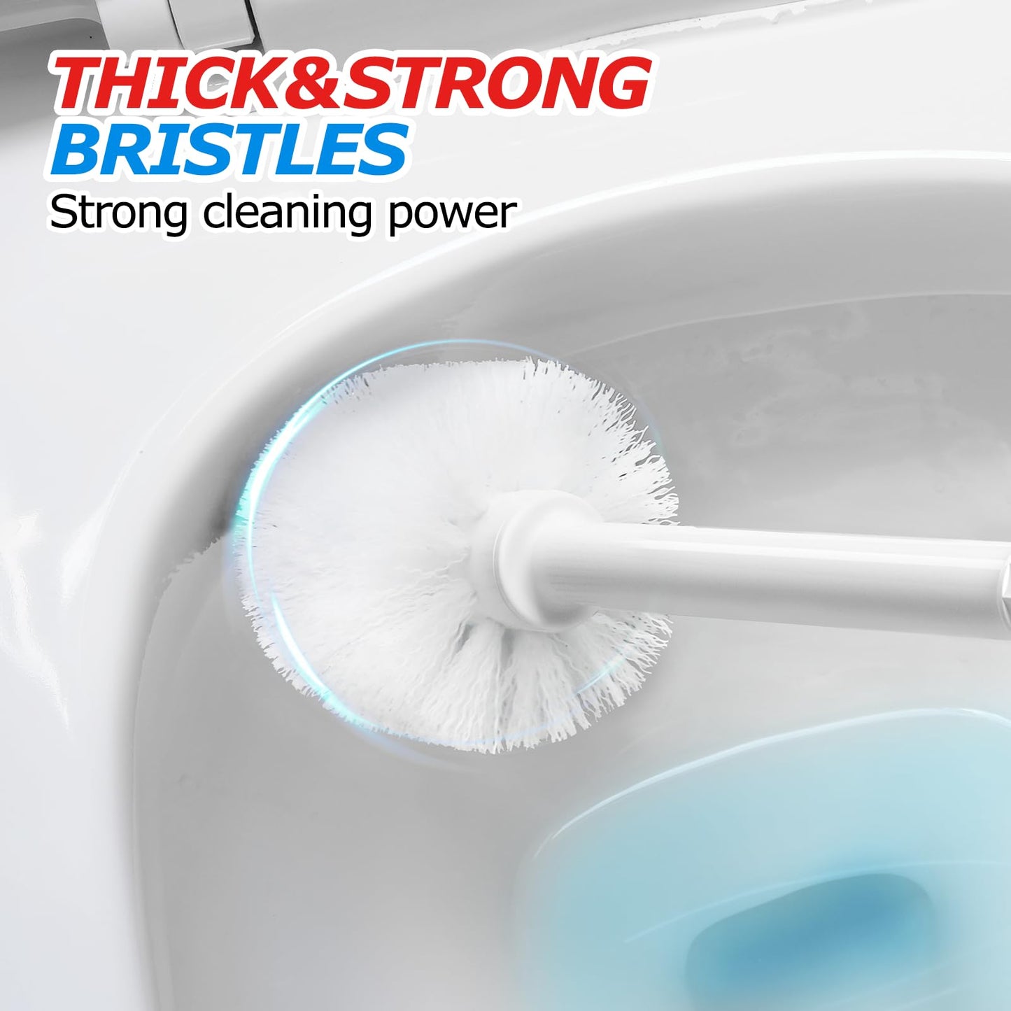 FORASTO 2in1 Toilet Brush and Plunger Set - Bathroom Bowl Holder Combo | 21" Extended, Apartment Must Haves, Accessories Decor, Essentials, New Home Storage, Scrubbing Tools, Washing Supplies, Black