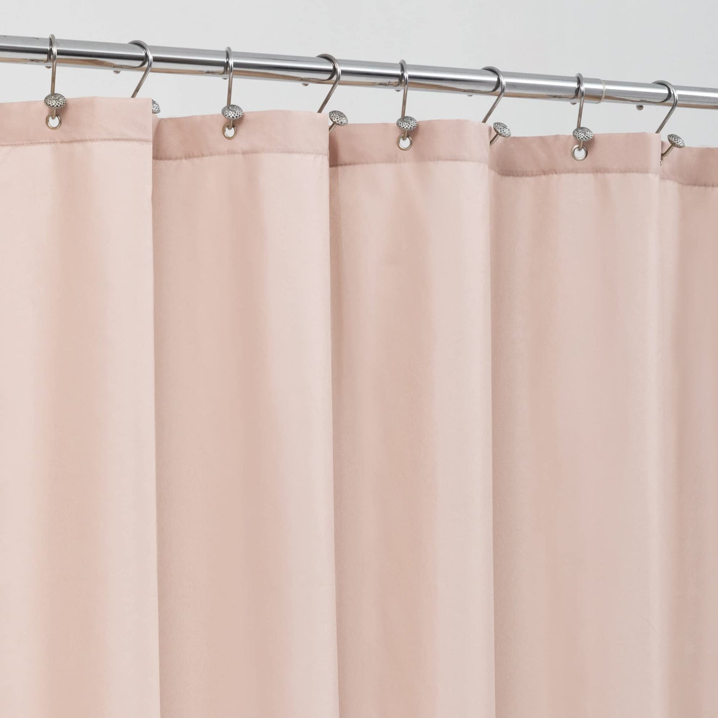 ALYVIA SPRING Waterproof Fabric Shower Curtain or Liner White, 72x72 | 3 Magnets, Soft Cloth & Hotel Quality, Machine Washable, Light-Weight, Standard Size