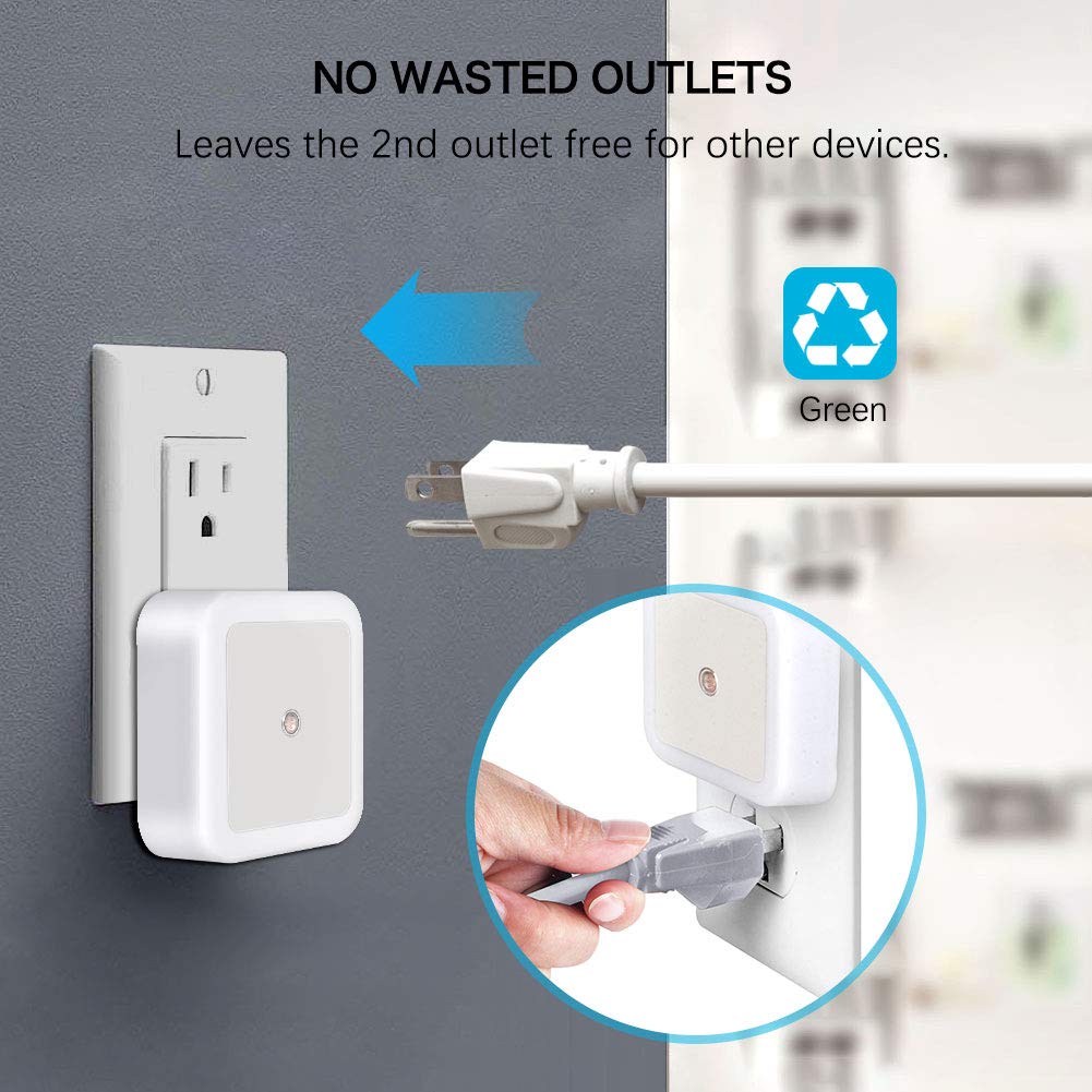 Sujeet Night Light, Night Lights Plug into Wall 8-Pack, Nightlight Plug in Night Light, Dusk to Dawn Night Lamp Led (Warm White)