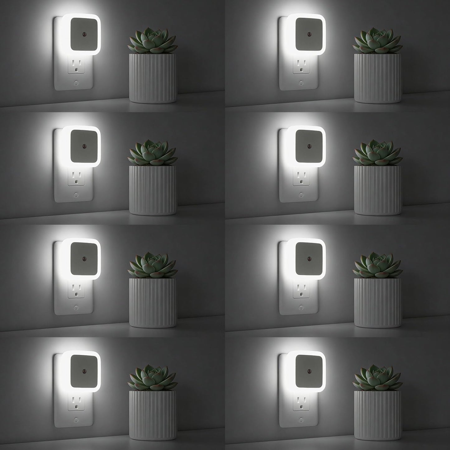 Sujeet Night Light, Night Lights Plug into Wall 8-Pack, Nightlight Plug in Night Light, Dusk to Dawn Night Lamp Led (Warm White)