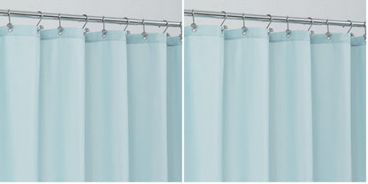 ALYVIA SPRING Waterproof Fabric Shower Curtain or Liner White, 72x72 | 3 Magnets, Soft Cloth & Hotel Quality, Machine Washable, Light-Weight, Standard Size