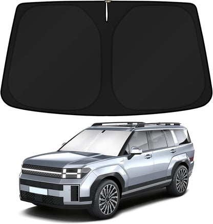 KUST Windshield Sun Shade for Toyota Tacoma Accessories 2016-2025 2026 2Dr 4Dr Pickup Truck, Custom Fit Car Front Window Sunshade Sun Visor Protector Foldable Blocks UV Rays Keep Car Cooler