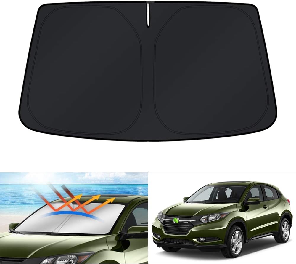 KUST Windshield Sun Shade for Toyota Tacoma Accessories 2016-2025 2026 2Dr 4Dr Pickup Truck, Custom Fit Car Front Window Sunshade Sun Visor Protector Foldable Blocks UV Rays Keep Car Cooler