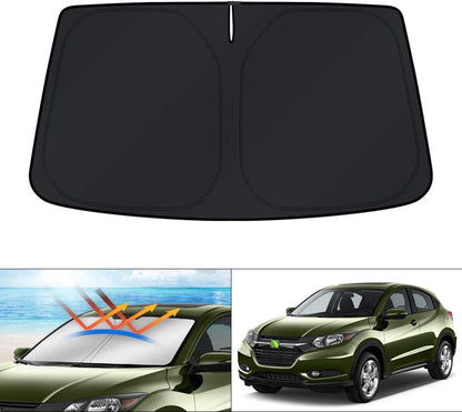 KUST Windshield Sun Shade for Toyota Tacoma Accessories 2016-2025 2026 2Dr 4Dr Pickup Truck, Custom Fit Car Front Window Sunshade Sun Visor Protector Foldable Blocks UV Rays Keep Car Cooler