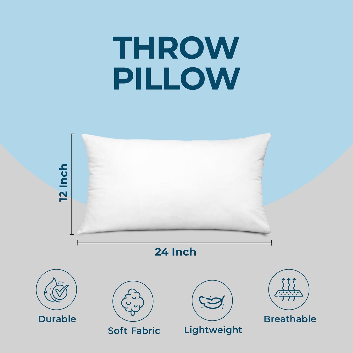 Utopia Bedding Throw Pillows, Decorative 18x18 Pillow Inserts, Set of 4 | Down alternative pillow insert with plush fluffy fill for beds sofas couches and chairs. Suitable for indoor outdoor use.