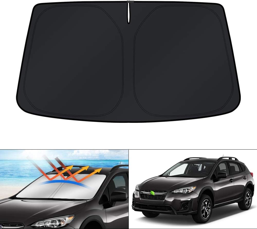 KUST Windshield Sun Shade for Toyota Tacoma Accessories 2016-2025 2026 2Dr 4Dr Pickup Truck, Custom Fit Car Front Window Sunshade Sun Visor Protector Foldable Blocks UV Rays Keep Car Cooler