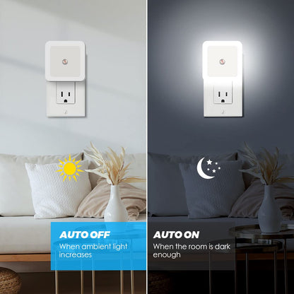 Sujeet Night Light, Night Lights Plug into Wall 8-Pack, Nightlight Plug in Night Light, Dusk to Dawn Night Lamp Led (Warm White)