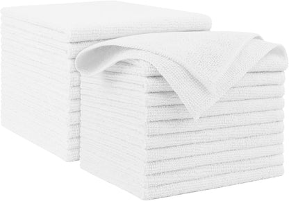 AIDEA Microfiber Cleaning Cloth-50PK, Microfiber Towels for Cars, 12×12" | Premium Wash Cloths, Dusting Cloth Cleaning Rags, Absorbent Towels for SUVs, House, Kitchen, Window, Cleaning Supplies