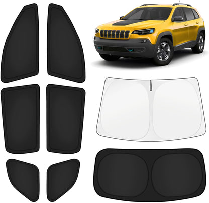 KUST Windshield Sun Shade for Toyota Tacoma Accessories 2016-2025 2026 2Dr 4Dr Pickup Truck, Custom Fit Car Front Window Sunshade Sun Visor Protector Foldable Blocks UV Rays Keep Car Cooler
