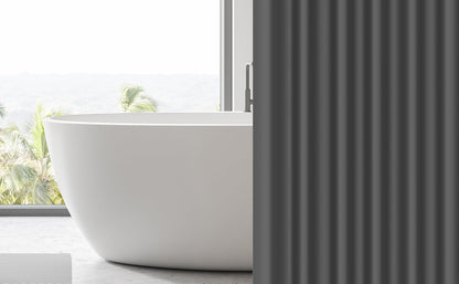 EHZNZIE White Shower Curtain Liner 72x72, PEVA Waterproof Bath Curtain, No Chemical Smell, 3 Weighted Magnets, Durable with Rustproof Metal Grommets
