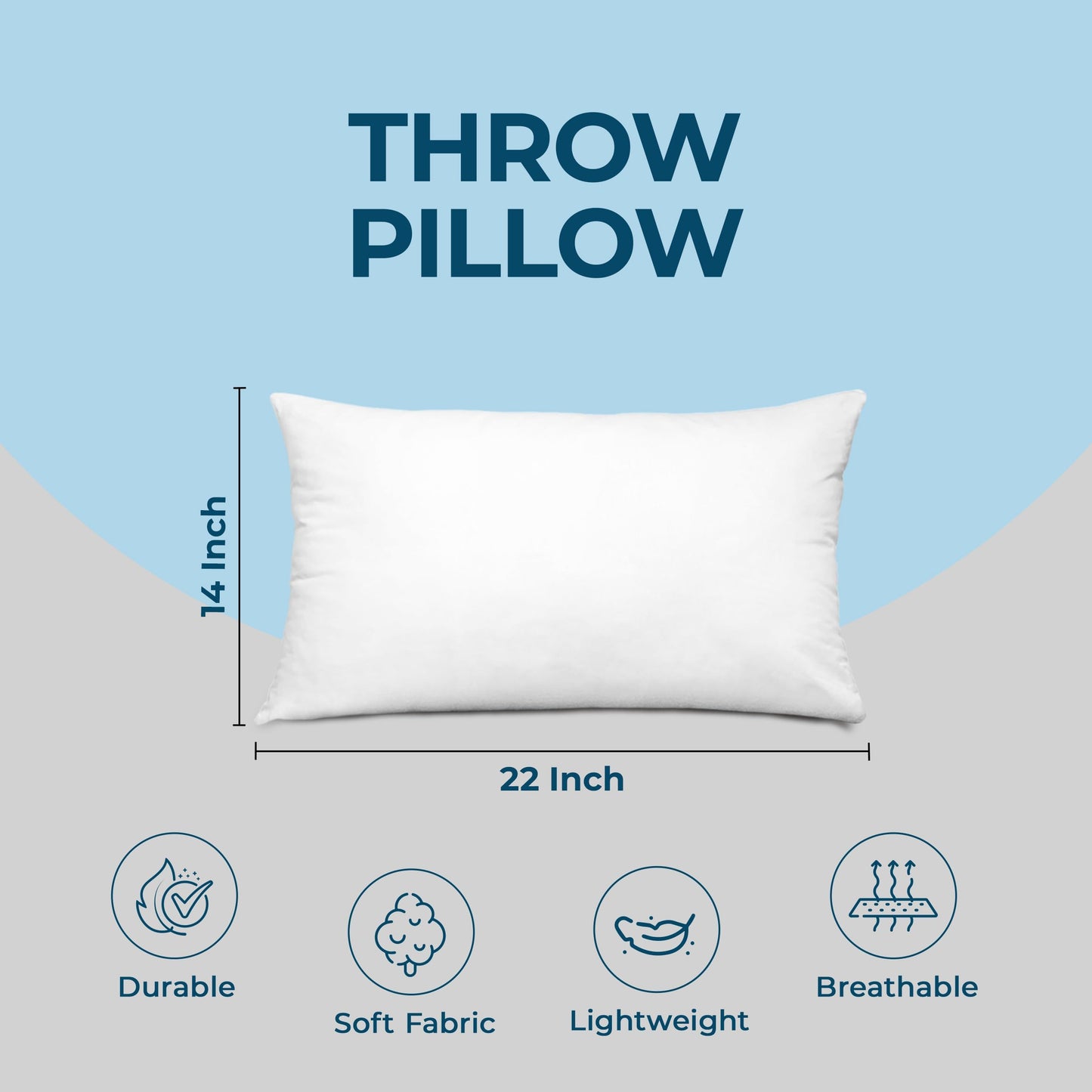 Utopia Bedding Throw Pillows, Decorative 18x18 Pillow Inserts, Set of 4 | Down alternative pillow insert with plush fluffy fill for beds sofas couches and chairs. Suitable for indoor outdoor use.