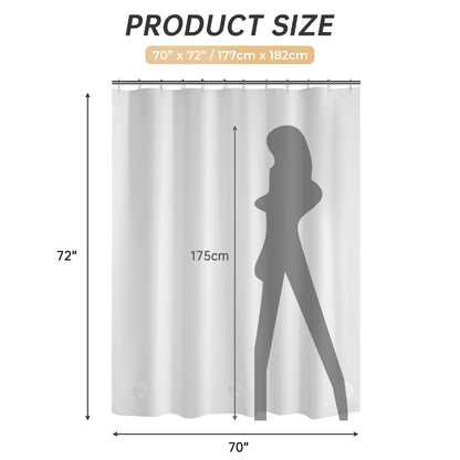 AmazerBath Plastic Shower Curtain Clear Premium PEVA, Clear Shower Curtain Heavy Duty 8G, Weighted Shower Curtains for Bathroom Accessories with 3 Big Stones and 12 Rustproof Grommets, 72x72 Inches