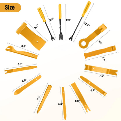 GOOACC 240PCS Bumper Retainer Clips Car Plastic Rivets Fasteners Push Retainer Kit 12 Popular Sizes Auto Push Pin Rivets Set -Door Trim Panel Fender Clips for GM Ford Toyota Honda Chrysler