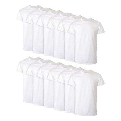 Hanes Men's Undershirt Packs, Stay-Tucked Soft Cotton Undershirts, Best Undershirts for Men, White/Black/Asstd Multipacks