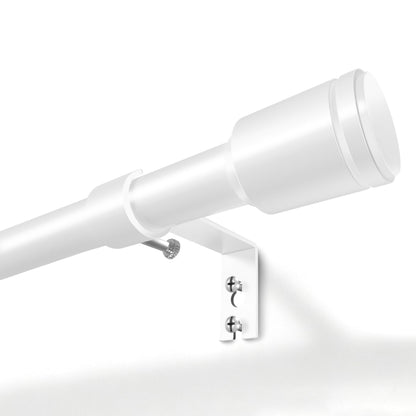 Curtain Rods 30-60 Inch, Adjustable Black Curtain Rods for Windows 2 Pack | 5/8" Diameter for 30-54 Inch Windows, Spliced Window Treatment Rod with Brackets, Long Small Rod for Bedroom, Living Room