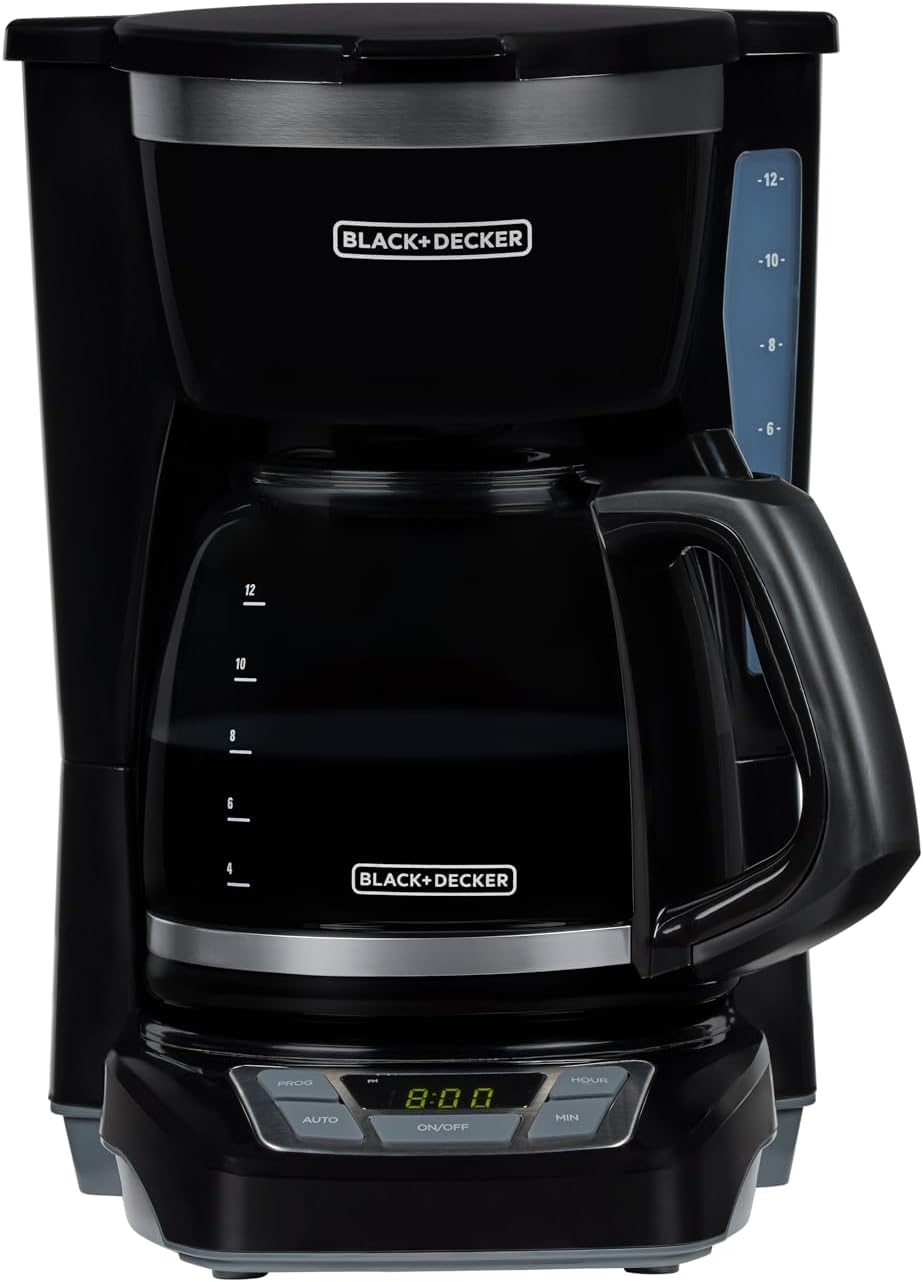 BLACK+DECKER 12-Cup Drip Coffee Maker with Vortex Brewing