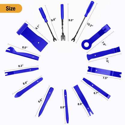 GOOACC 240PCS Bumper Retainer Clips Car Plastic Rivets Fasteners Push Retainer Kit 12 Popular Sizes Auto Push Pin Rivets Set -Door Trim Panel Fender Clips for GM Ford Toyota Honda Chrysler