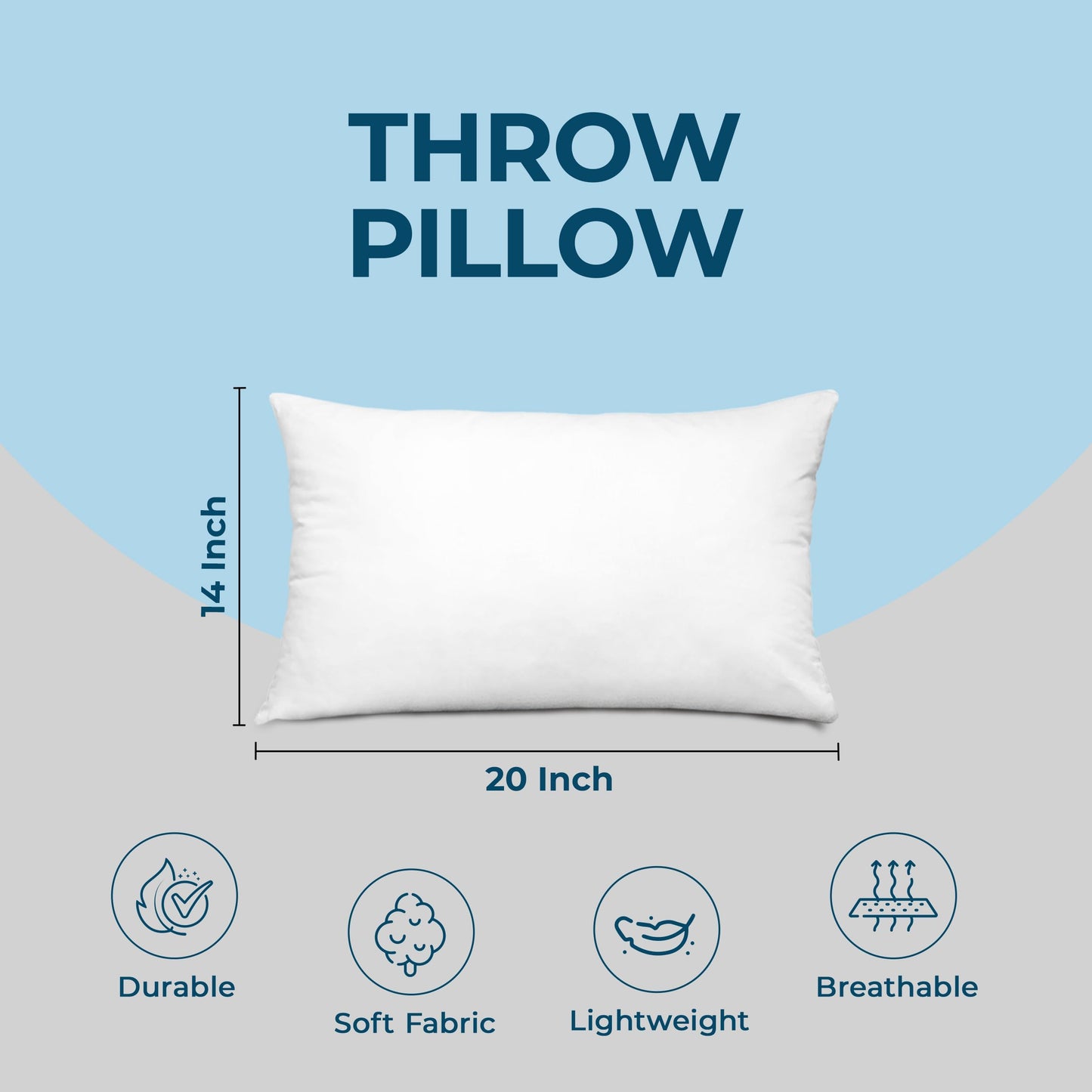 Utopia Bedding Throw Pillows, Decorative 18x18 Pillow Inserts, Set of 4 | Down alternative pillow insert with plush fluffy fill for beds sofas couches and chairs. Suitable for indoor outdoor use.