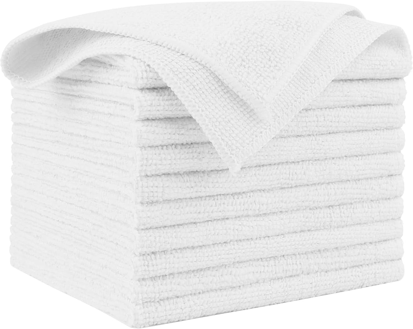 AIDEA Microfiber Cleaning Cloth-50PK, Microfiber Towels for Cars, 12×12" | Premium Wash Cloths, Dusting Cloth Cleaning Rags, Absorbent Towels for SUVs, House, Kitchen, Window, Cleaning Supplies
